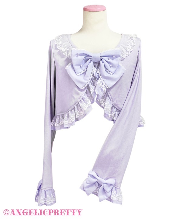 Lacy Princess Cut Bolero - Lavender