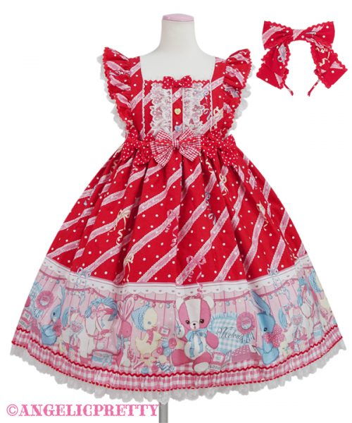 Melody Toys Jumperskirt Set - Red