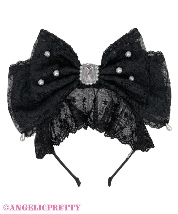 Sweet Actress Headbow - Black