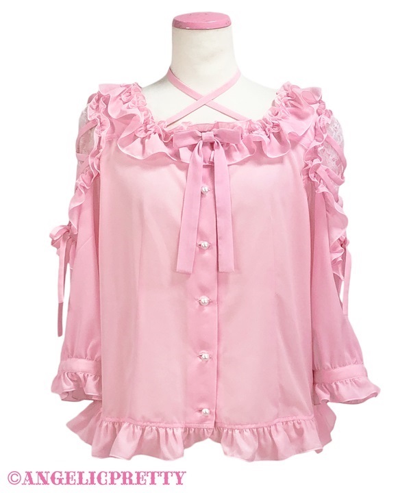 Sweet Ribbon Blouse - Pink