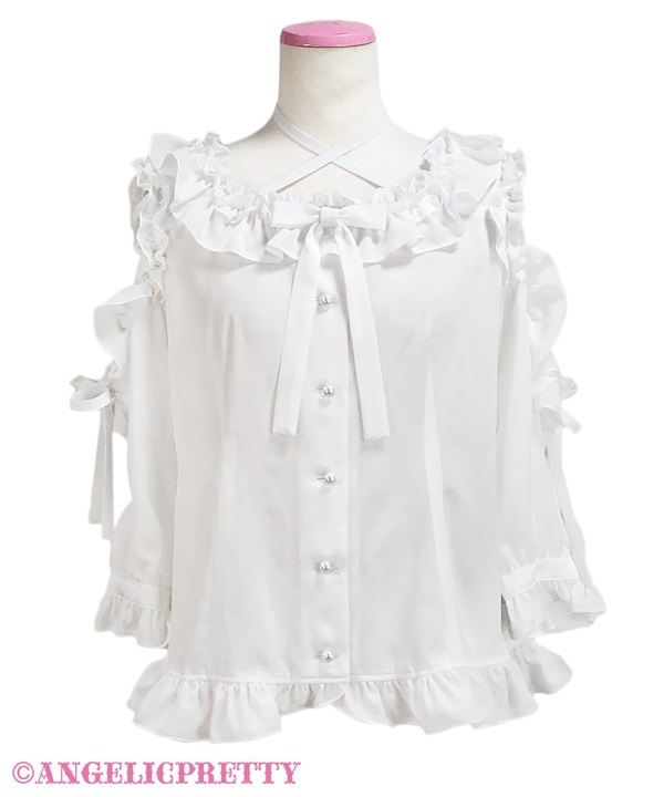 Sweet Ribbon Blouse - White